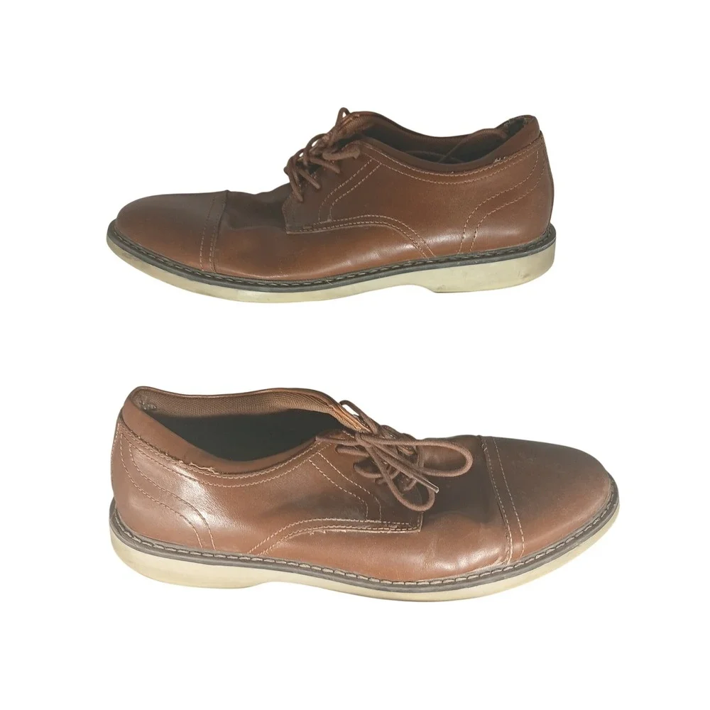 Alfani Theo Mens Brown Cap Toe Oxford Dress Shoes Memory Foam 9M 100147511 Alfani Theo Mens Brown Cap Toe Oxford Dress Shoes Memory Foam 9M 100147511
